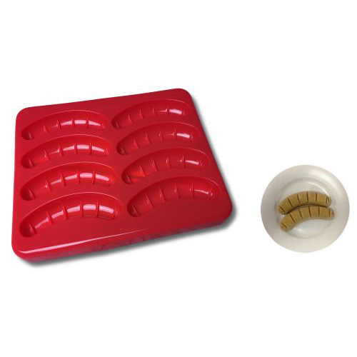 SmoothFood® Silicone Puree Food Mould with Lid - Sausages - M3